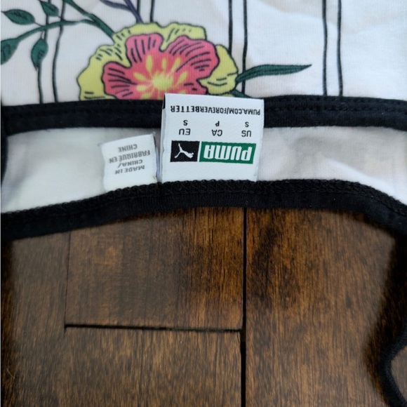 Puma Floral Crop Top Small - Picture 3 of 3